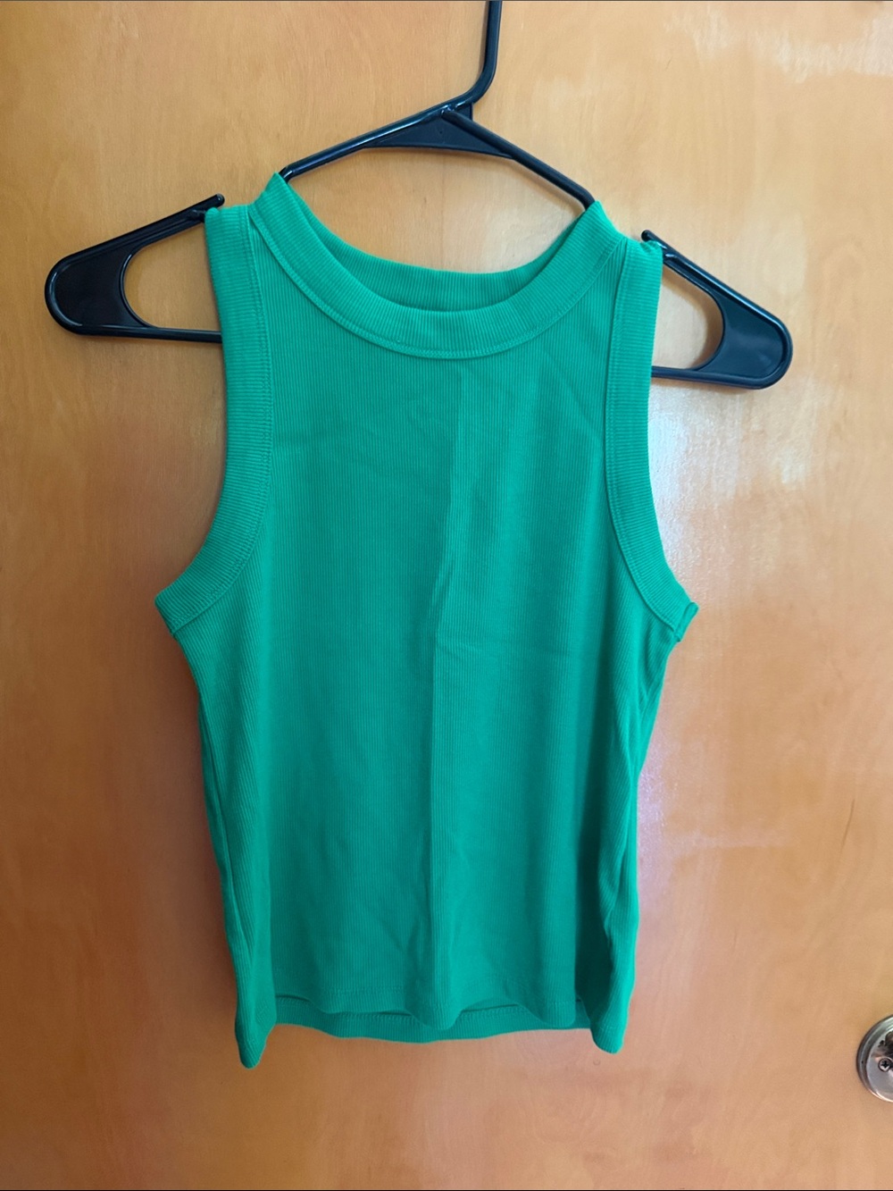 Old Navy Bright Green Ribbed High-Neck Tank